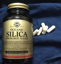 Кремній з червоних водоростей Solgar Oceanic Silica (from red algae) 100 капс, фото 5