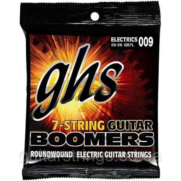 Струни GHS Boomers GB7L 7-String Light 9-58