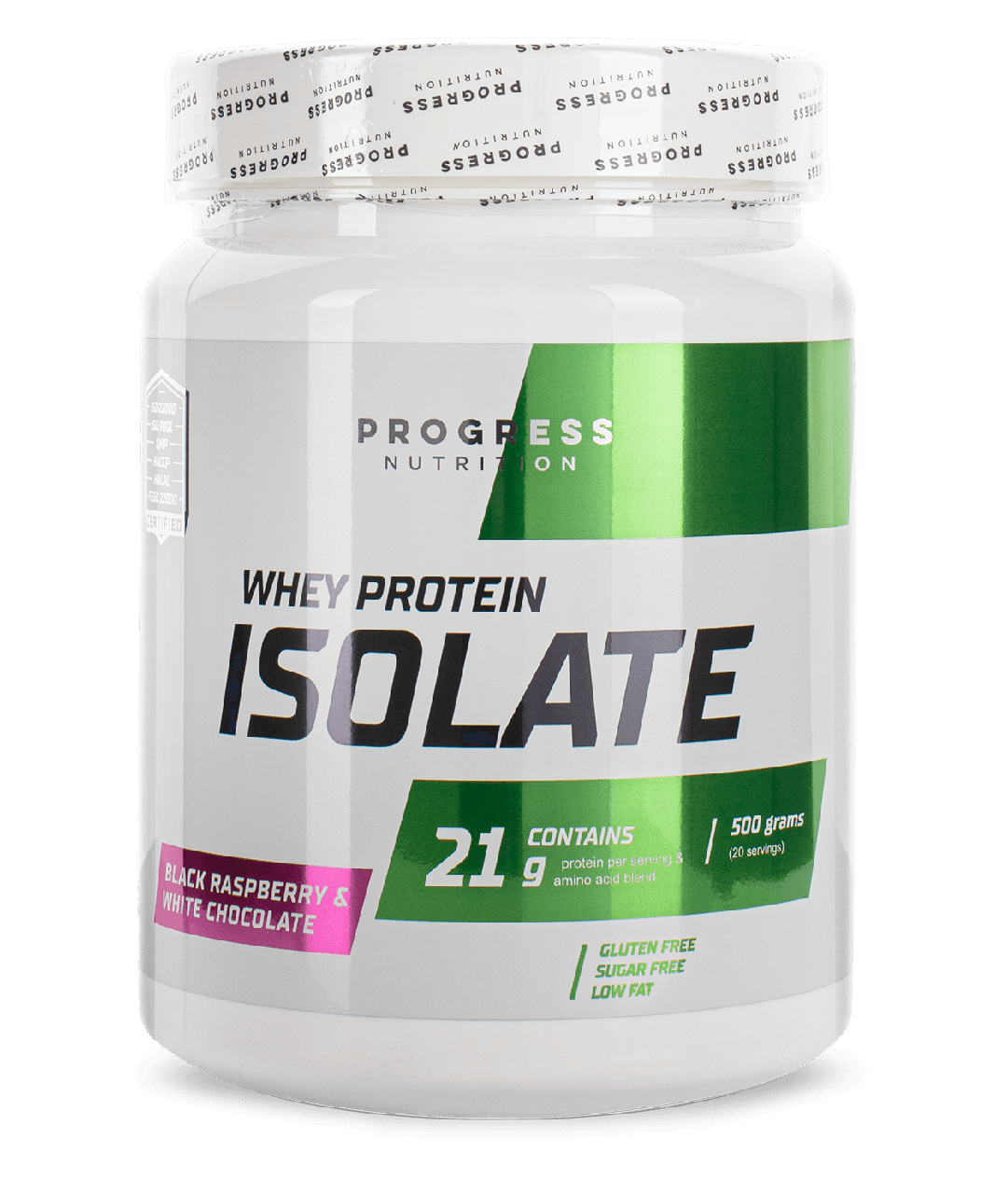 Сироватковий протеїн ізолят Progress Nutrition Whey Protein Isolate 500 г Чорна малина і білий шоколад