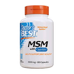 Метілсульфонілметан МСМ Doctor's BEST MSM with OptiMSM 180 капсул