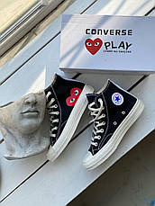 Жіночі кеди Converse x Comme Des Garcons Play Black High 150204C, фото 3