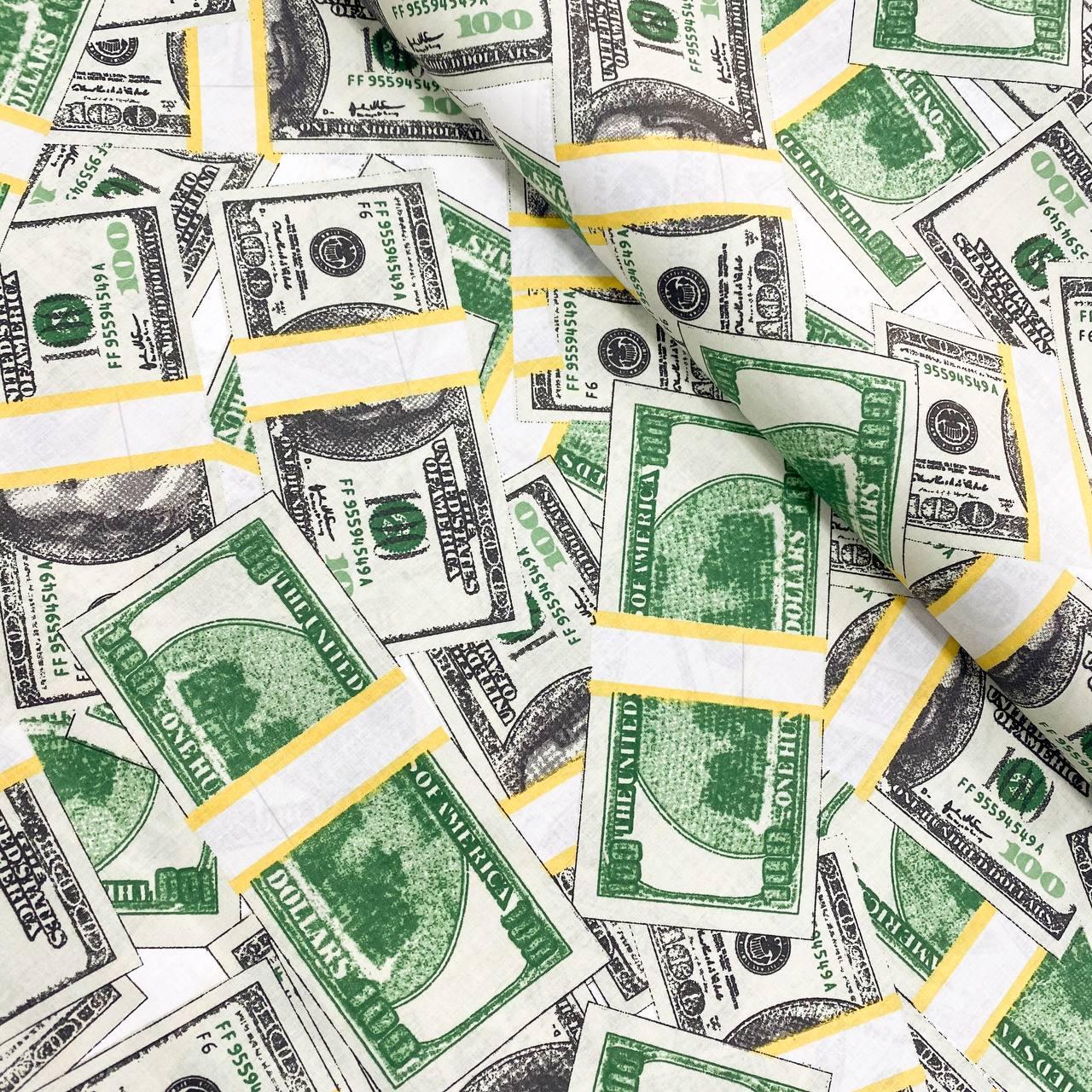 Бязь Gold бавовняна "Долари", фото 1