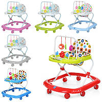 Ходунки дитячі Bambi M 0591-4, мікс, з музикою