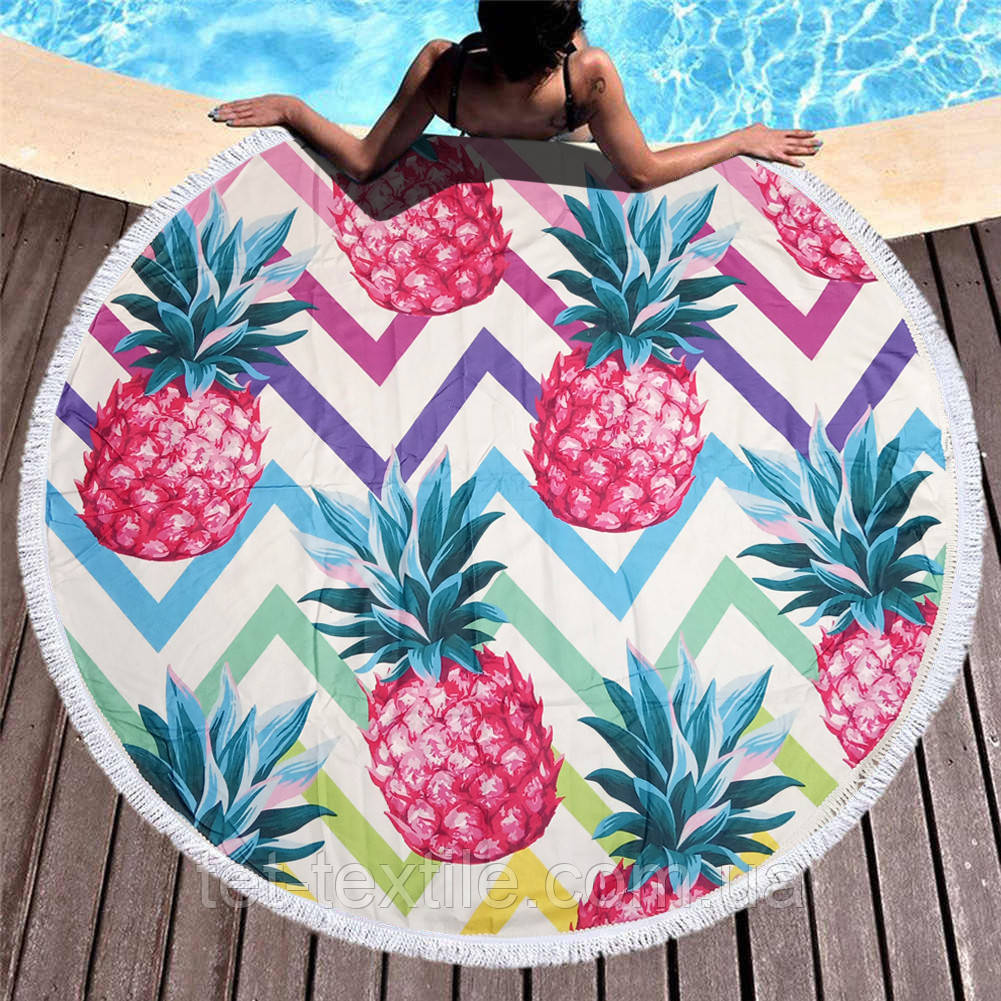 Кругле пляжне Ананаси (150 см.)