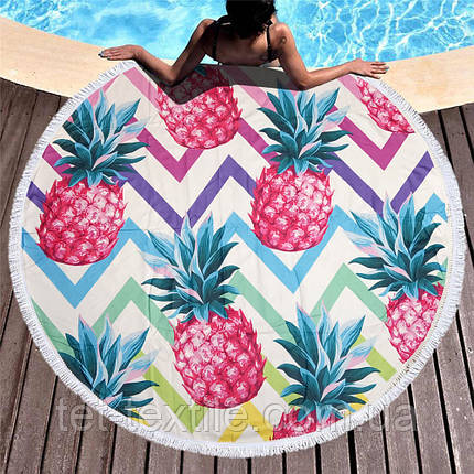Кругле пляжне Ананаси (150 см.), фото 1