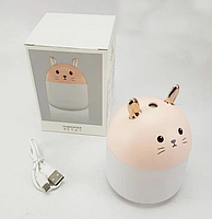USB зволожувач повітря Кролик Rabbit| Світильник-зволожувач| Зволожувач повітря c підсвічуванням-1389, фото 7