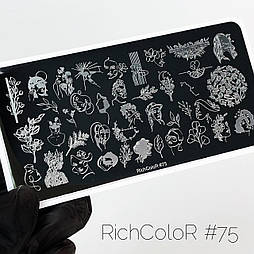 Пластина для стемпінгу RR-75 на пластиковій основі