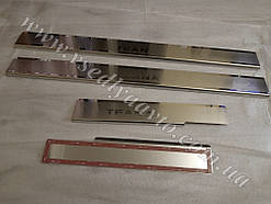 Захист порогів - накладки на пороги Nissan Teana з 2007 р. (Premium)