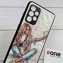 Чохол для Samsung Galaxy A52 Ladies з 3д ефектом з принтом дівчини чохол на телефон самсунг а52 білий, фото 5