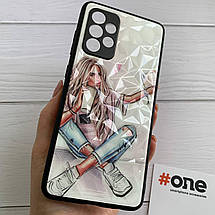 Чохол для Samsung Galaxy A52 Ladies з 3д ефектом з принтом дівчини чохол на телефон самсунг а52 білий, фото 3