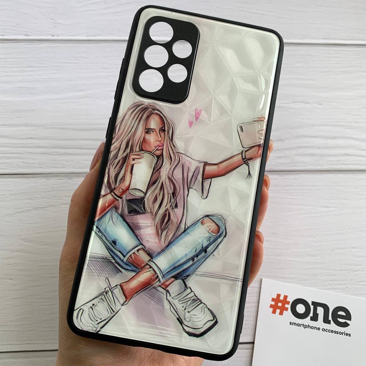 Чохол для Samsung Galaxy A52 Ladies з 3д ефектом з принтом дівчини чохол на телефон самсунг а52 білий