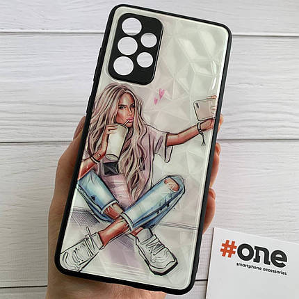Чохол для Samsung Galaxy A52 Ladies з 3д ефектом з принтом дівчини чохол на телефон самсунг а52 білий, фото 1
