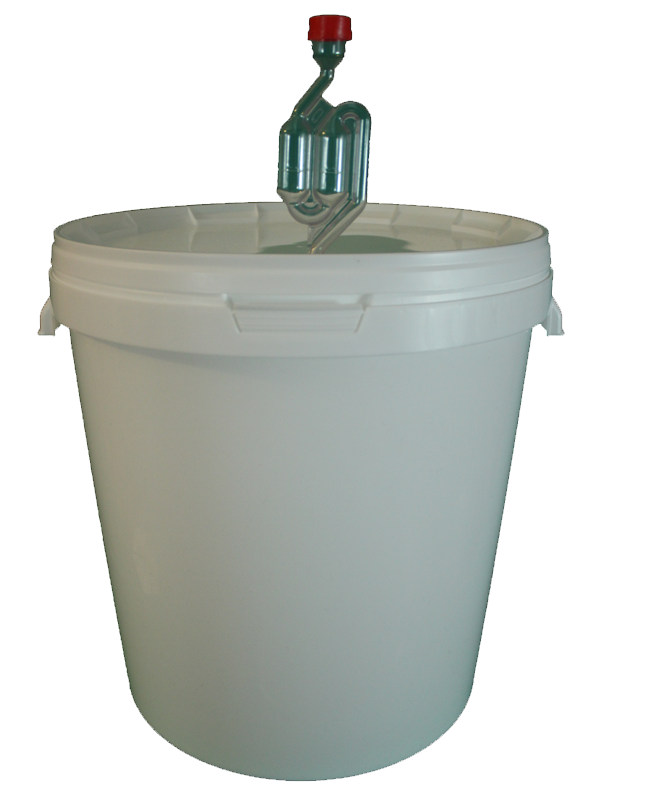 Ємність для бродіння (ферментер) 33 л. + гідрозатвор + заглушка, фото 1