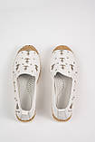 Мокасини жіночі Rifellini літні білі з якорями <unk> Сліпони натуральна шкіра Туреччина, фото 2