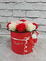 Букет на выпускной учителю из мыльных роз , композиция цветы из мыла ,оригинальный подарок на последний звонок