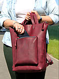 Рюкзак жіночий із натуральної шкіри, марсовий!, фото 6