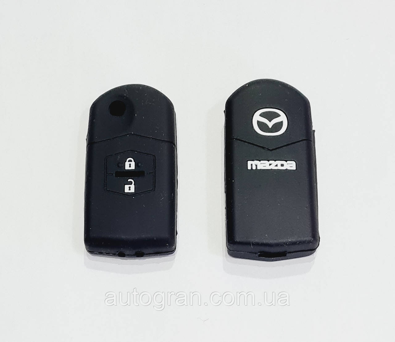 Силіконовий чохол на ключ Mazda 2 кнопки