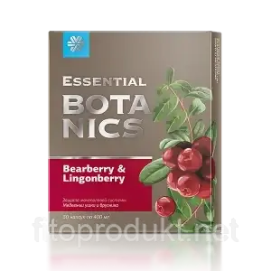 Ведмежі вушка і брусниця перешкоджає застою сечі 30 капсул Essential Botanics
