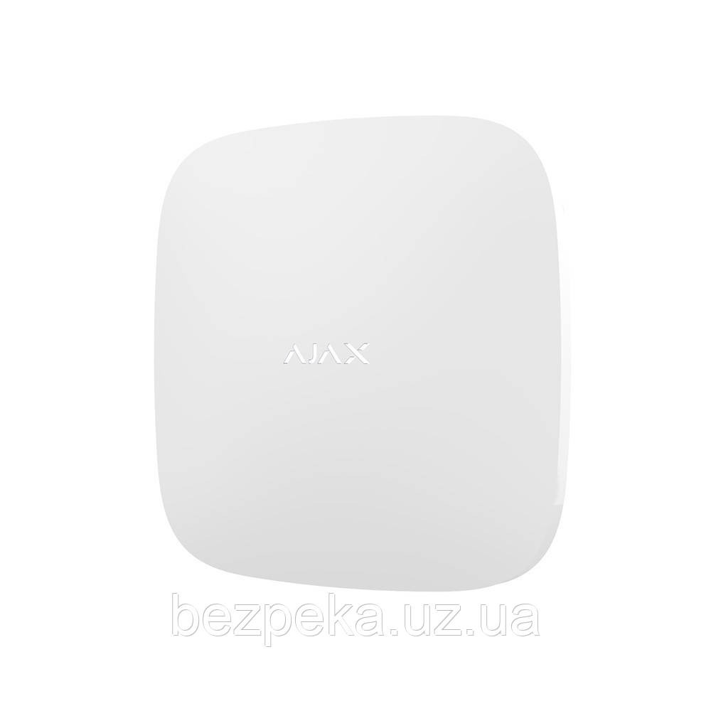 Централь AJAX Hub 2 Plus білий (White) (2*SIM/4G/3G/2G, Ethernet. Wi-Fi)