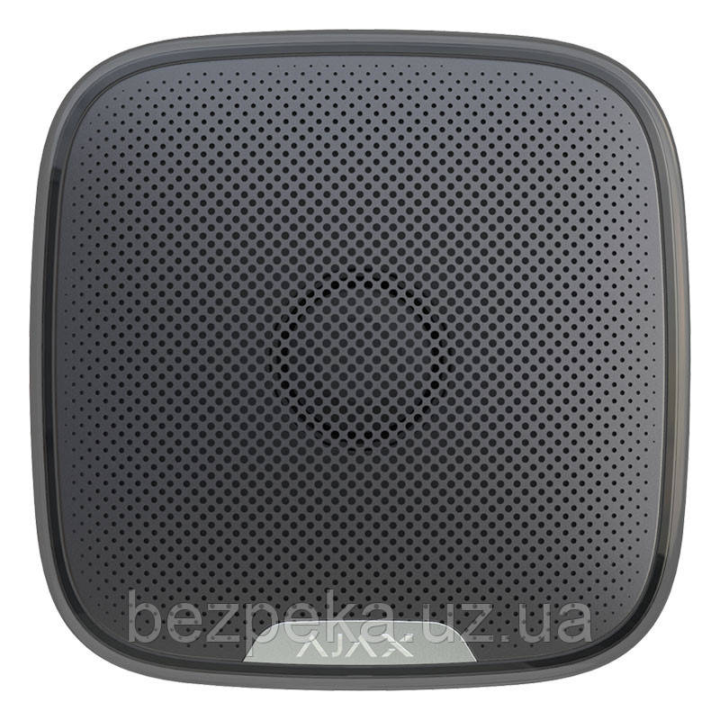 StreetSiren чорна (Black) Бездротова вулична сирена AJAX