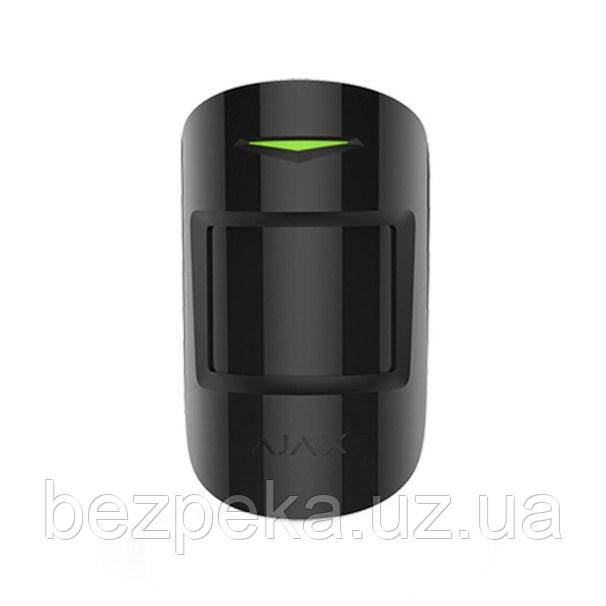 MotionProtect Plus чорний (бездротовий датчик руху з імунітетом до тварин та мікрохвильовим сенсором)