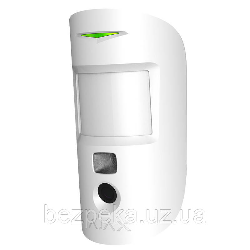 MotionCam білий (White) Датчик руху з фотоверифікацією тривог AJAX