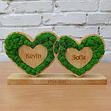 Іменний Подарунок на весілля молодятам,подарунок на річницю дружині, на річницю весілля батькам, фото 5