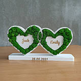 Іменний Подарунок на весілля молодятам,подарунок на річницю дружині, на річницю весілля батькам, фото 3