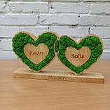 Іменний Подарунок на весілля молодятам,подарунок на річницю дружині, на річницю весілля батькам, фото 7