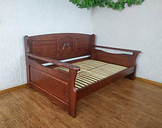 Дерев'яний полуторний диван — ліжко з масиву дерева вільха від виробника "Орфей Преміум"