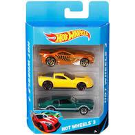 Набір з 3-х базових машинок Hot Wheels в асортименті.. Оригінал