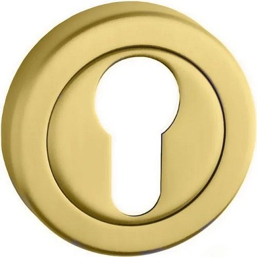 Дверна накладка (розетка) під циліндр Tupai 787 R PZ 01 Золото поліроване, фото 1