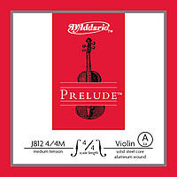 2 струна (A, Ля) для скрипки D'ADDARIO PRELUDE VIOLIN SINGLE A STRING 4/4 Scale Medium Tension