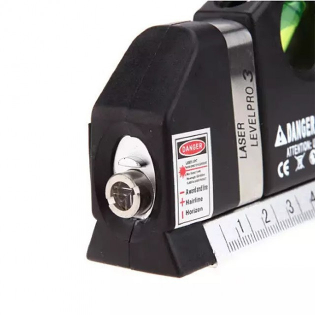 Лазерный уровень Laser Level Pro 3 со встроенной рулеткой