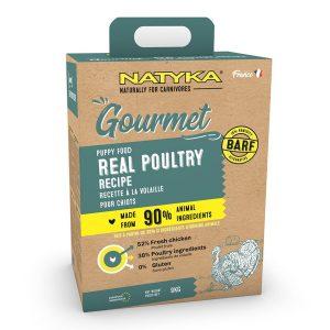 Корм Natyka Gourmet Puppy Poultry (для цуценят із птицею), 3 кг*