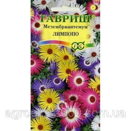 Насіння Мезембріантемум кришталевий лімфопосуміш 0,1 грама Гавріш, фото 1
