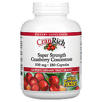 Концентрат клюквы Natural Factors Super Strength Cranberry Concentrate 500 мг (180 капсул)