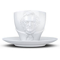 Чашка с блюдцем Tassen Вагнер (260 мл), фарфорова посуда с эмоциями Тассен