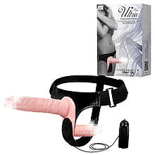 Жіночий страпон Ultra Passionate Harness Doble Heads Flesh Vibrating