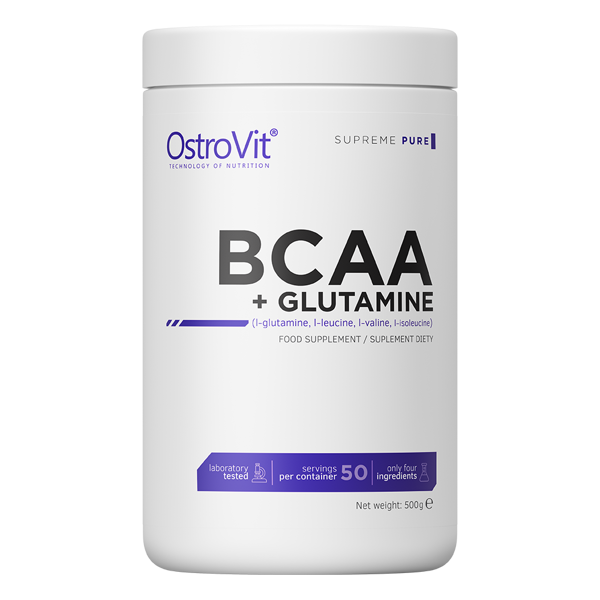 BCAA + Glutamine OstroVit 500 г Без смакових добавок