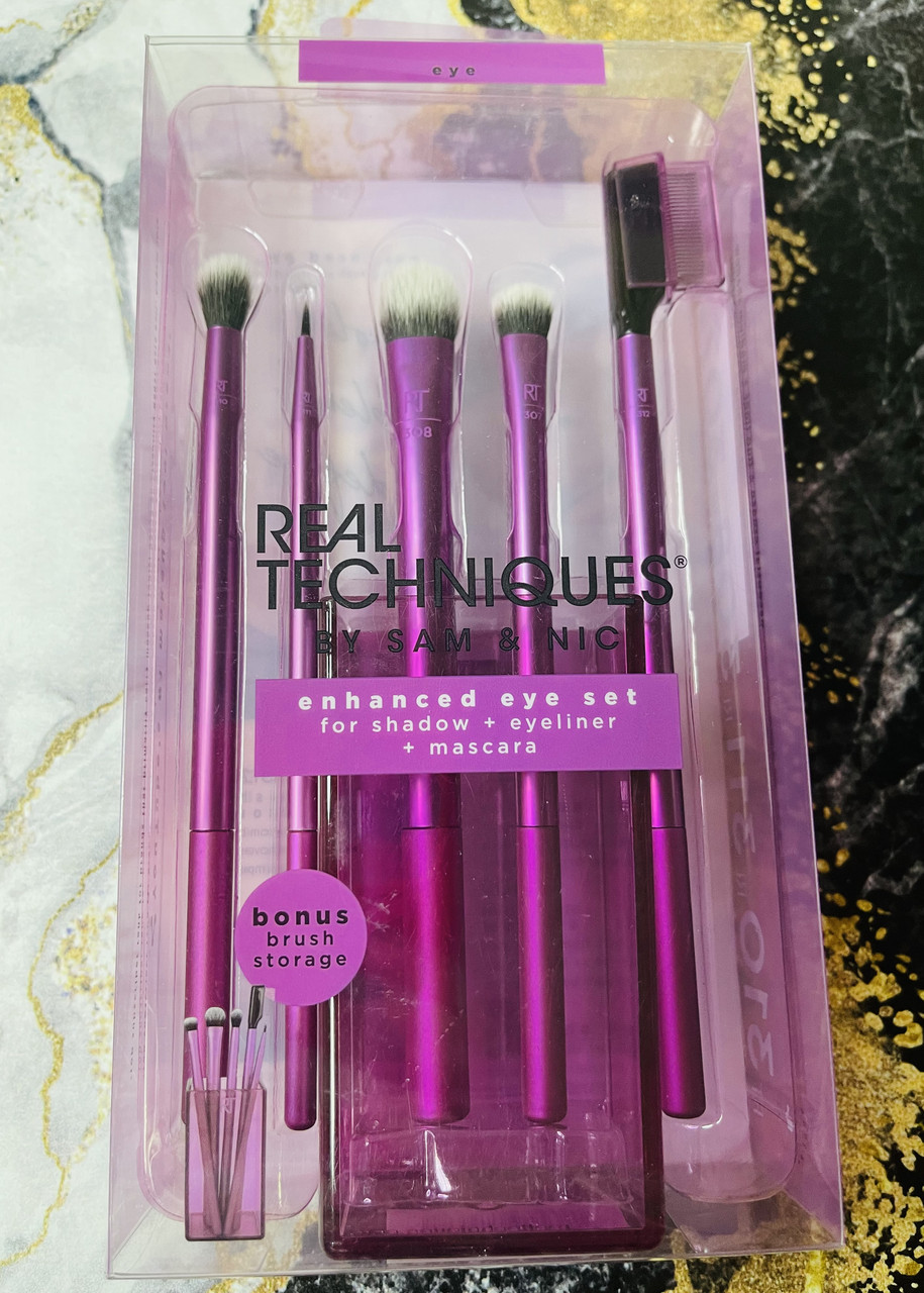 Набір пензликів для макіяжу очей REAL TECHNIQUES Enhanced Eye Set