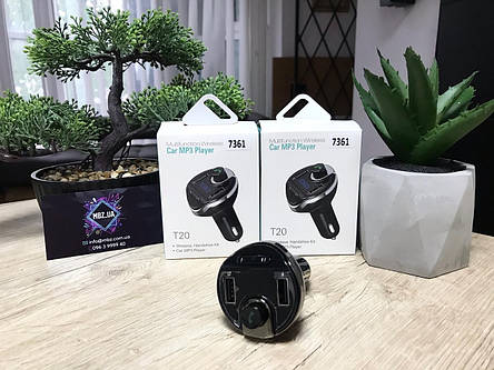 Модулятор, FM трансмітер ФМ Bluetooth T20 Блютуз Якісний, фото 2