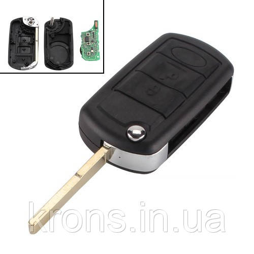 Ключ запалювання, чіп ID46 PCF79361 3 кнопки HU101 для Land Rover Range Rover