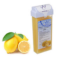 Касетний віск для депіляції рук ніг та тіла у домашніх умовах Konsung теплий касета 100 г лимон