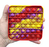 Антистрес сенсорна іграшка Pop It Квадрат Поп іт Нескінченна пупырка, фото 4