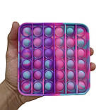 Антистрес сенсорна іграшка Pop It Квадрат Поп іт Нескінченна пупырка, фото 3