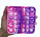 Антистрес сенсорна іграшка Pop It Квадрат Поп іт Нескінченна пупырка, фото 2