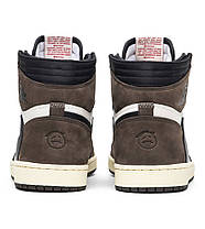 Кросівки Travis Scott x Air Jordan 1 Retro High OG Mocha, фото 4