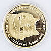 Сувенірна монета DOGECOIN позолочена, фото 2