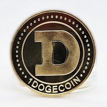 Сувенірна монета DOGECOIN позолочена, фото 2